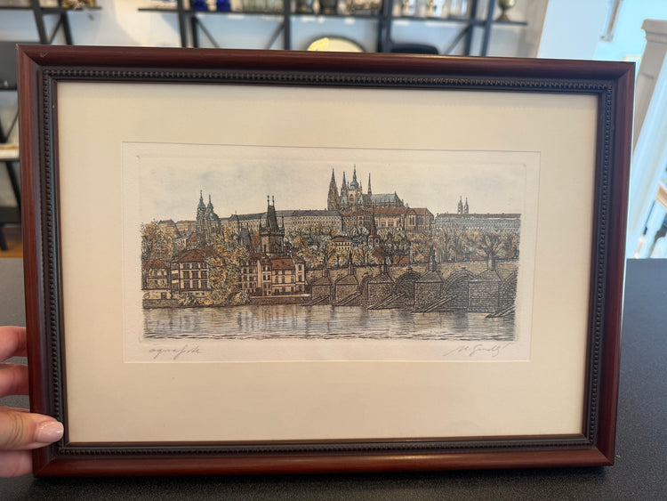 Etching of Prague