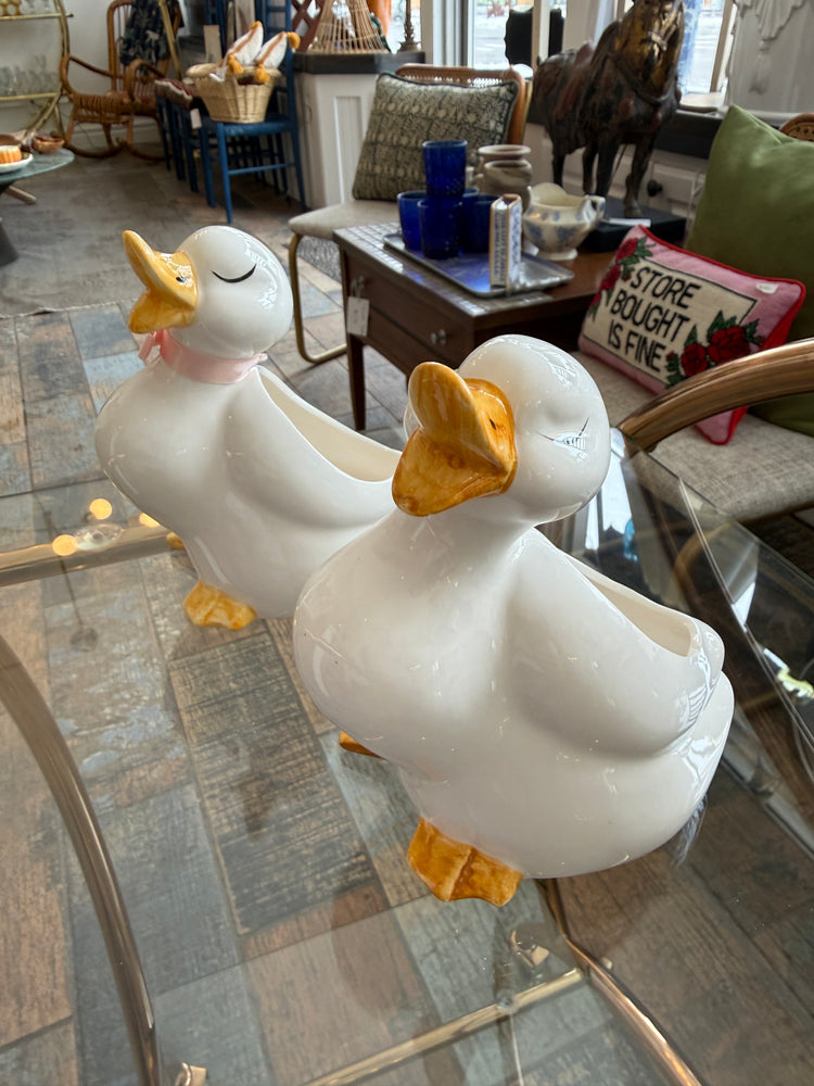 Pair of Duck Planters