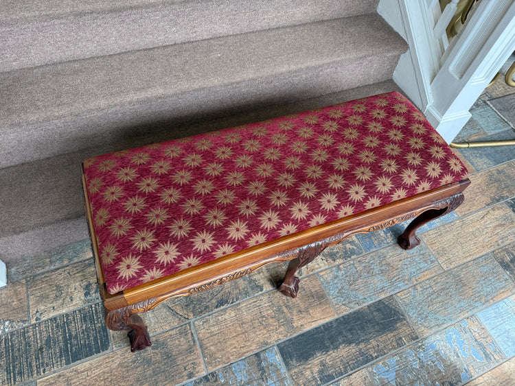 Antique Chippendale-style Bench