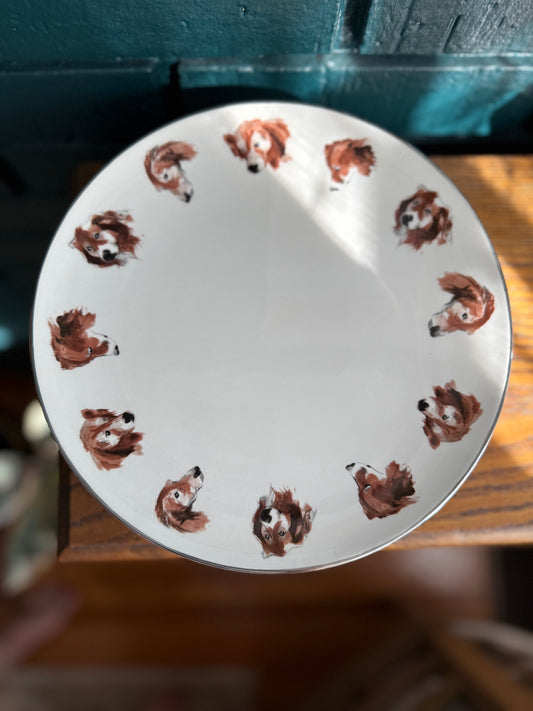 Set of 4 Isaac Mizrahi Live “Harry Brown” plates