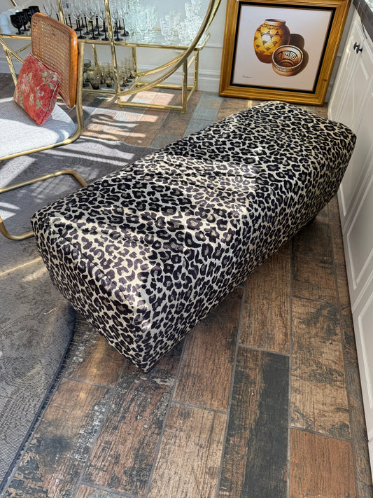 Leopard Print Bench