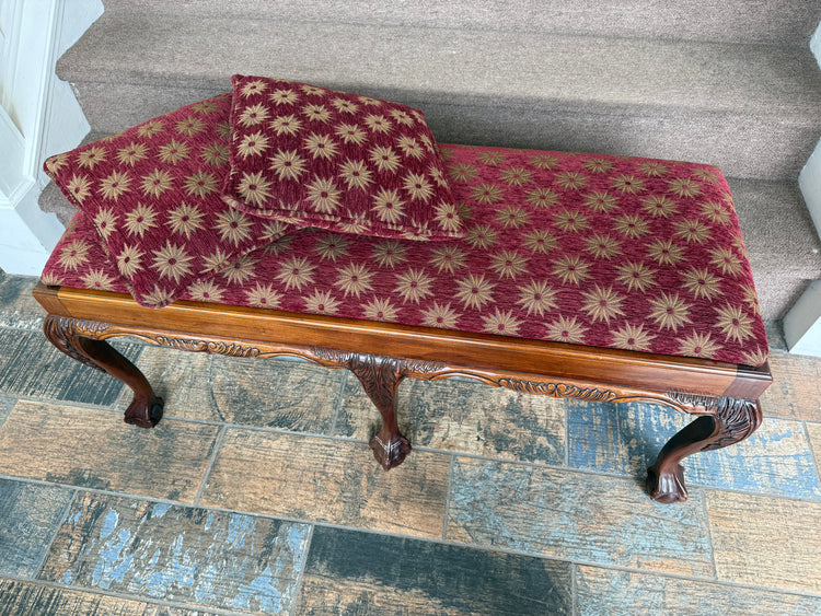 Antique Chippendale-style Bench