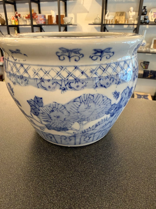 Blue & White Planter
