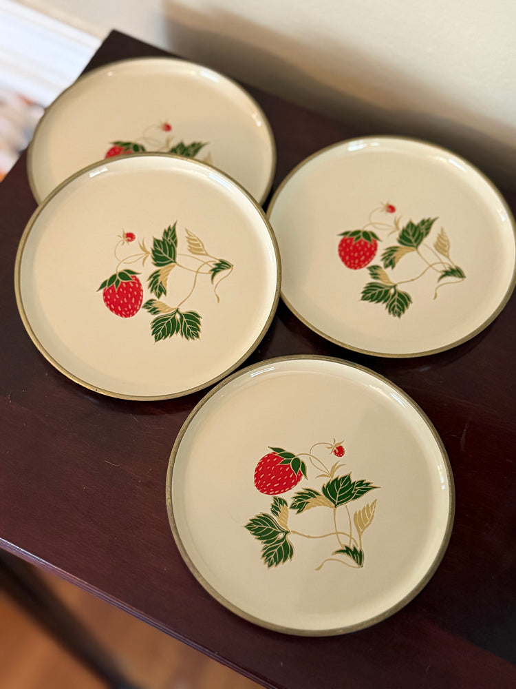 Set of Strawberry Coasters
