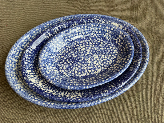 Spongeware platter, large