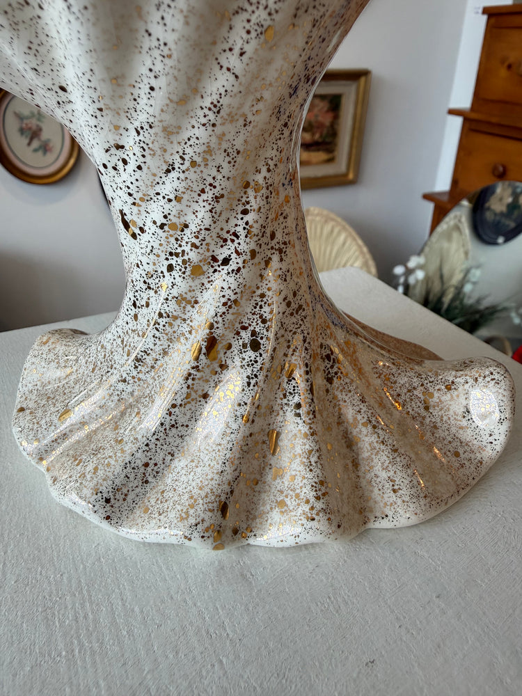 Ruffled Ceramic Vase