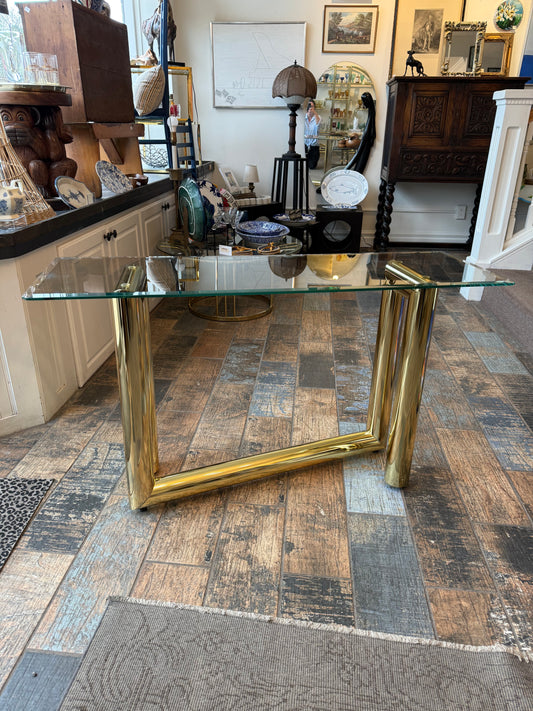Karl Springer Style Console Table