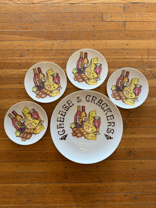 Cheese & Crackers Plate Set