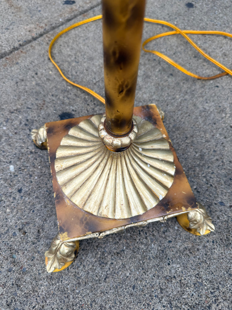 Faux Tortoiseshell Floor Lamp