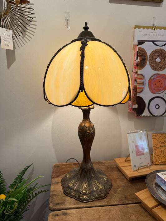 Tiffany-style Slag Glass Lamp