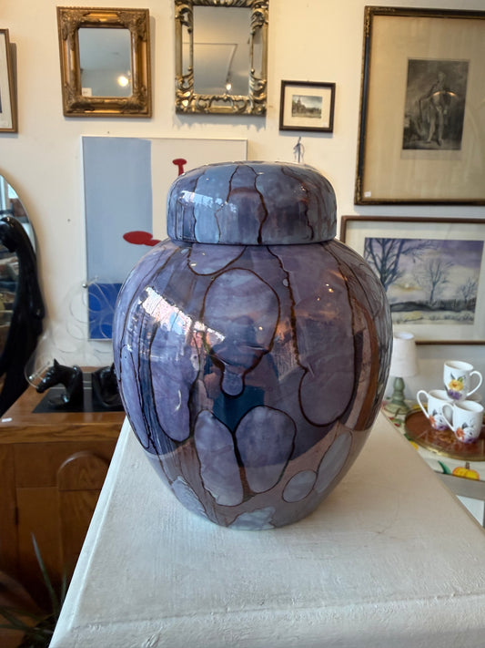 Purple Glazed Ginger Jar