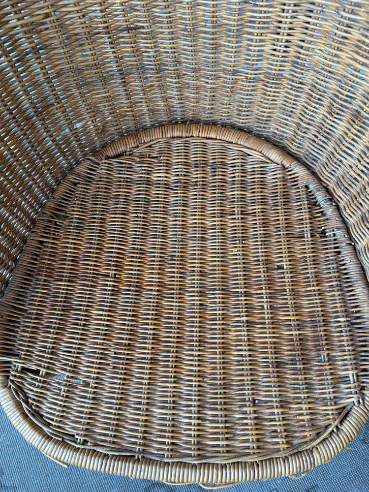 Hooded Wicker Chair