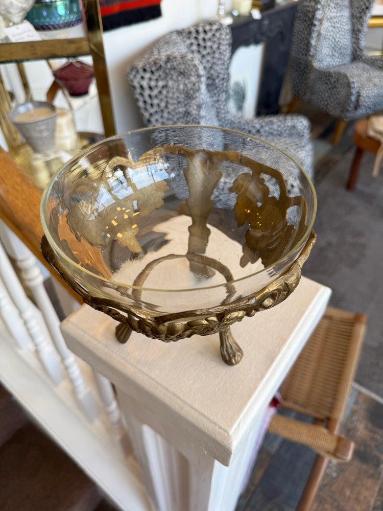 Brass & Glass Bowl