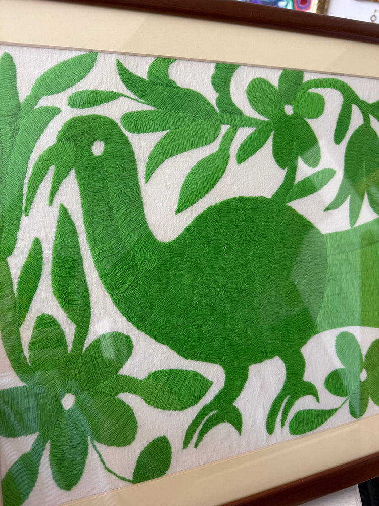Hand-embroidered Otomi Textile from Mexico