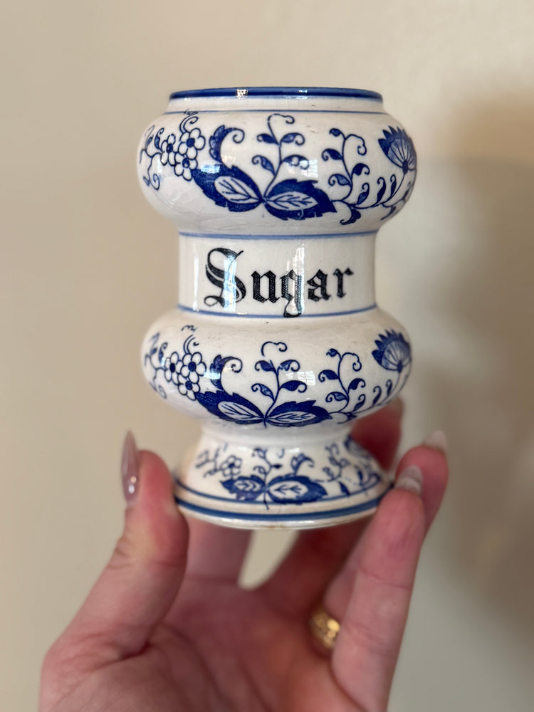 Blue Onion Sugar Dish