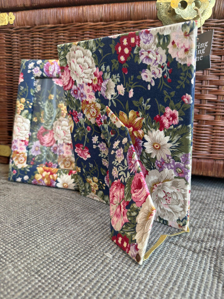Floral Fabric Photo Frame