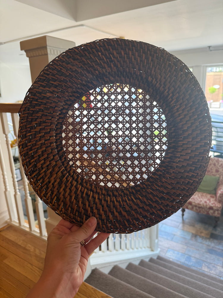 Set of 6 Wicker Chargers