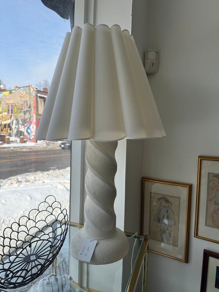 Pair of Spiral Table Lamps