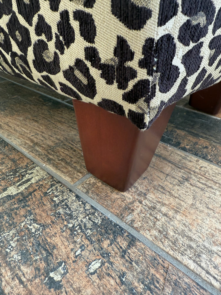 Leopard Print Bench