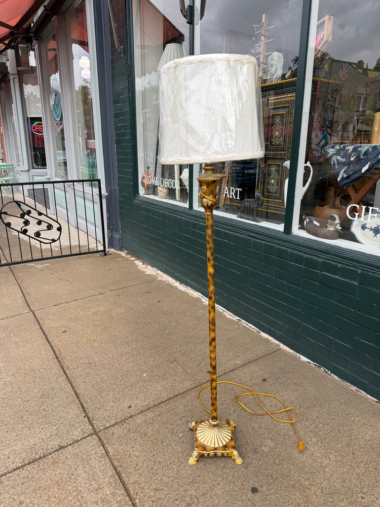 Faux Tortoiseshell Floor Lamp