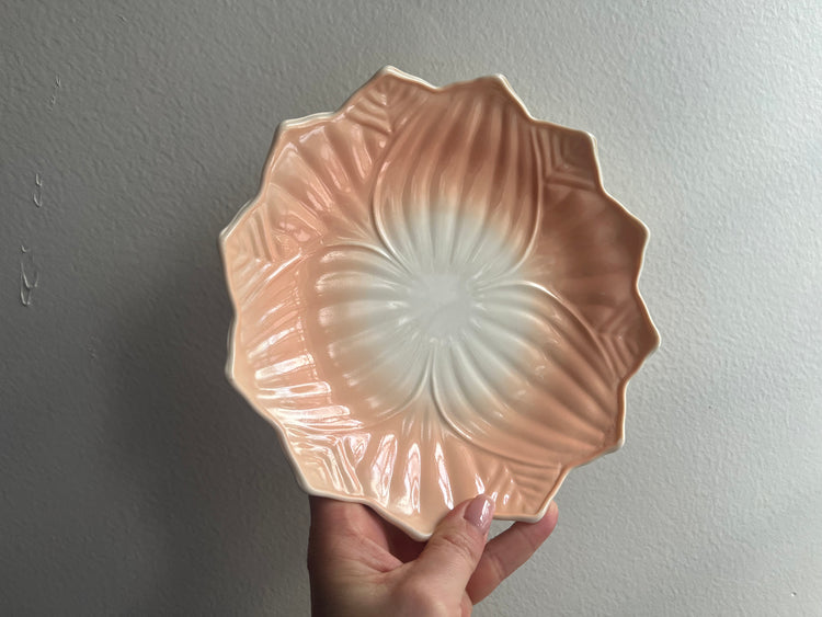 Set of 8 Lotus Leaf Blossom Plates