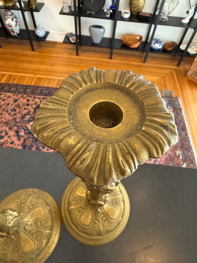 Ornate Brass Candlesticks
