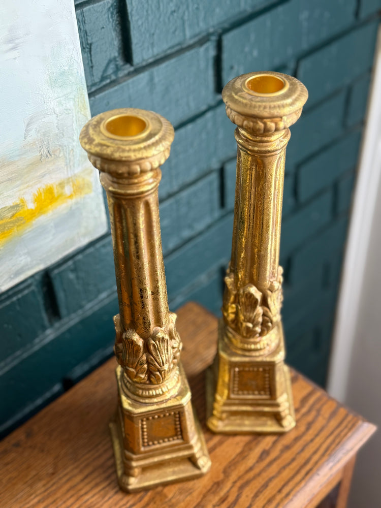 Gilded Candlesticks (10”)
