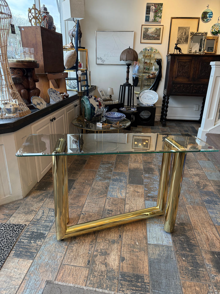 Karl Springer Style Console Table