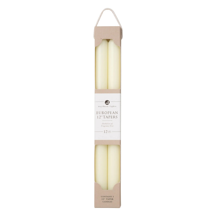 12" Taper Candles – 2 pack
