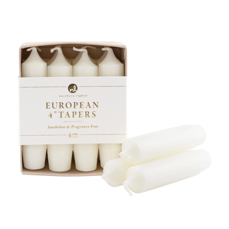 4" Taper Candles – 8 pack