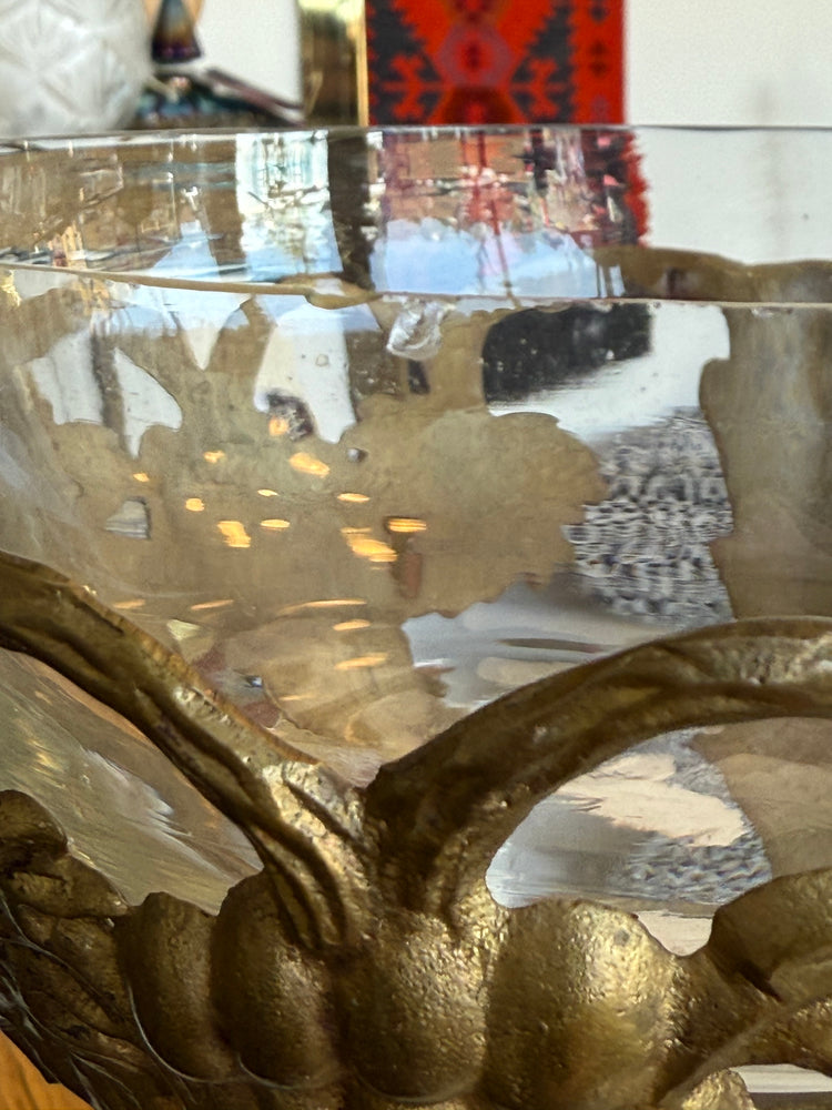Brass & Glass Bowl