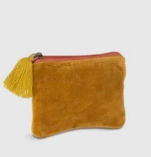Small Golden Velvet Pouch