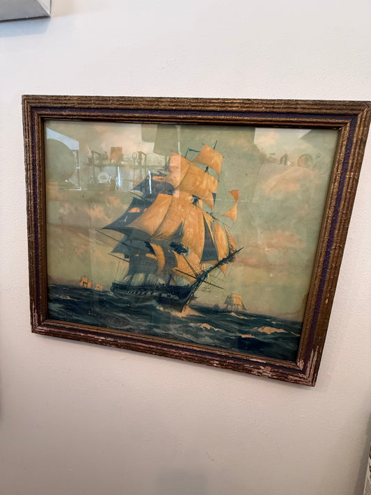 Old Ship Print