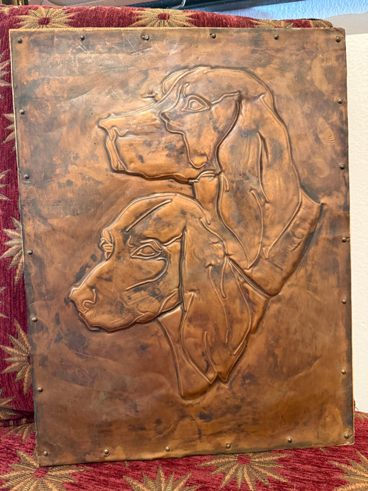 Copper Hounds Wall Relief