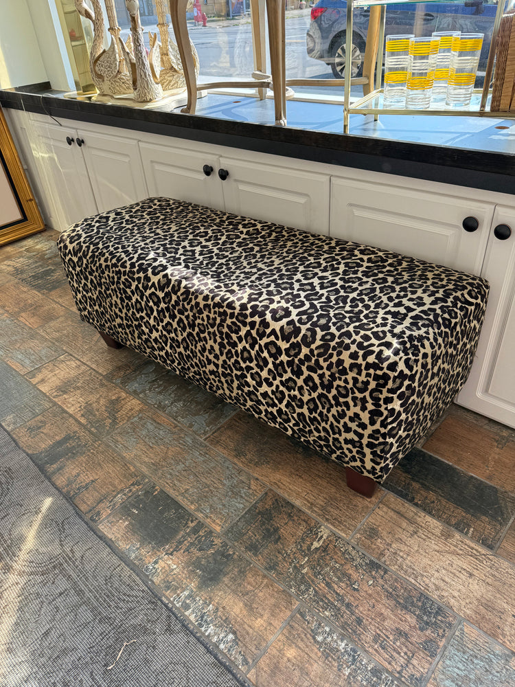 Leopard Print Bench