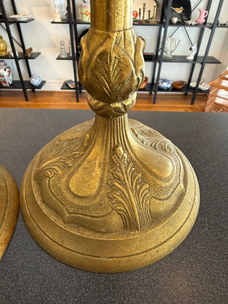 Ornate Brass Candlesticks