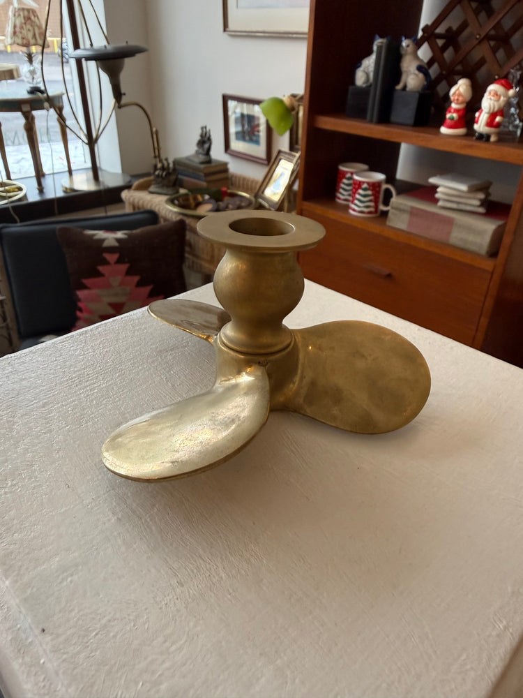 Brass Propeller Candle Stick