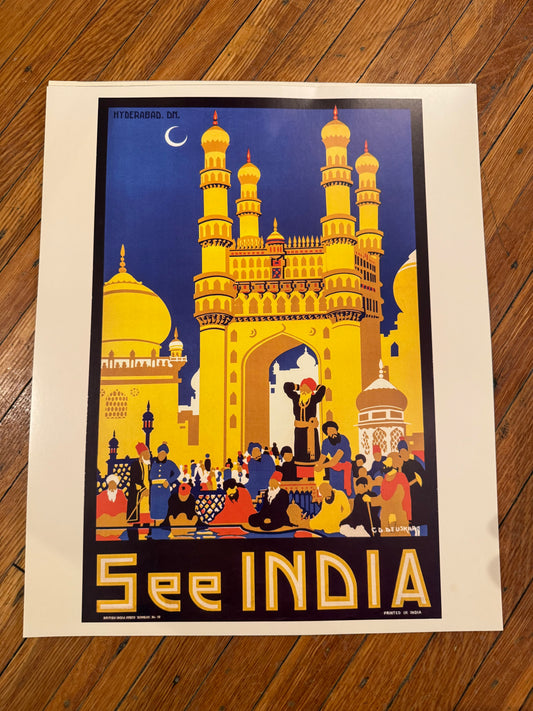India Travel Poster