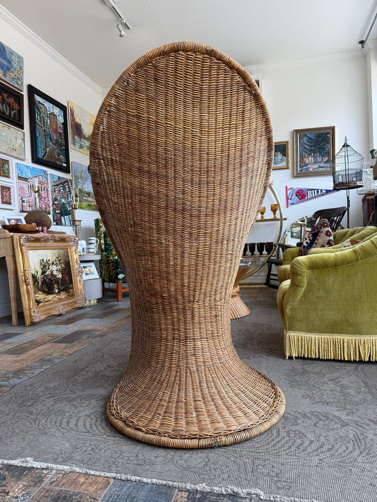 Hooded Wicker Chair