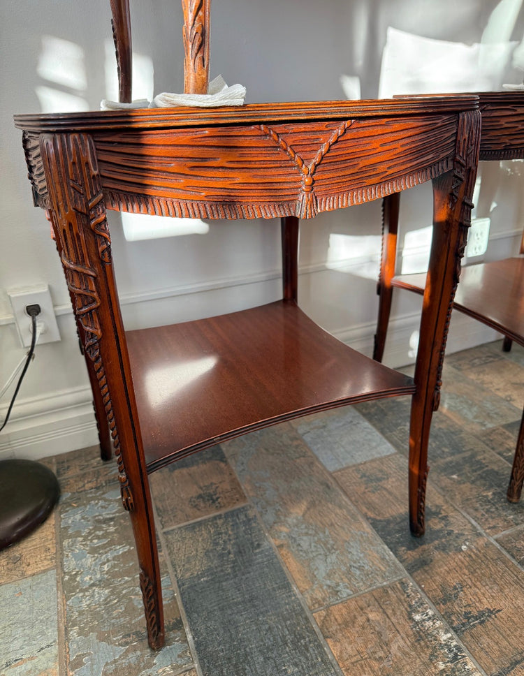 Mahogany End Tables (Pair)