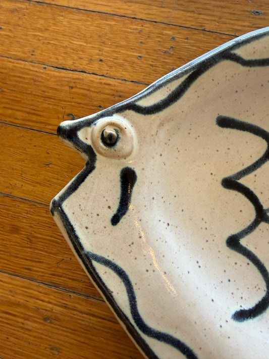 Studio Pottery Fish Platter