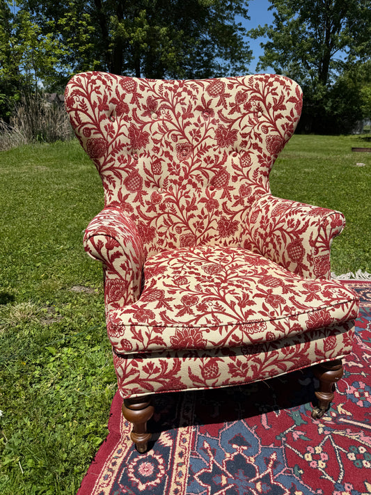 Damask Armchair by C.R. Laine