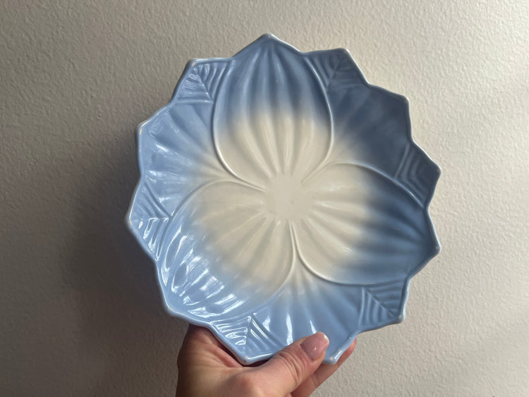 Set of 8 Lotus Leaf Blossom Plates