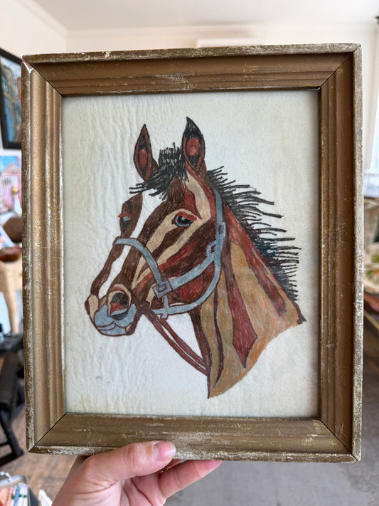 Framed Original Horse Artwork