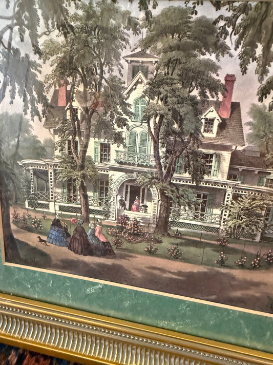 Currier & Ives Print
