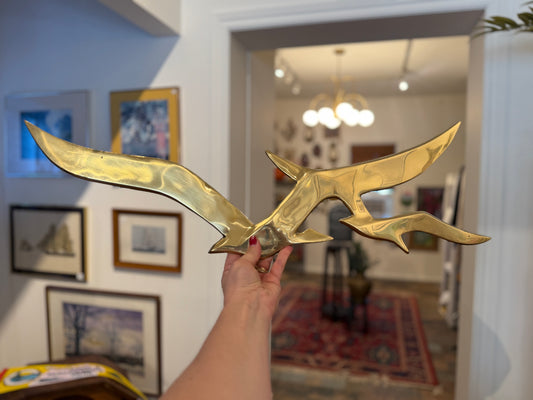 Brass Seagull Wall Hanging