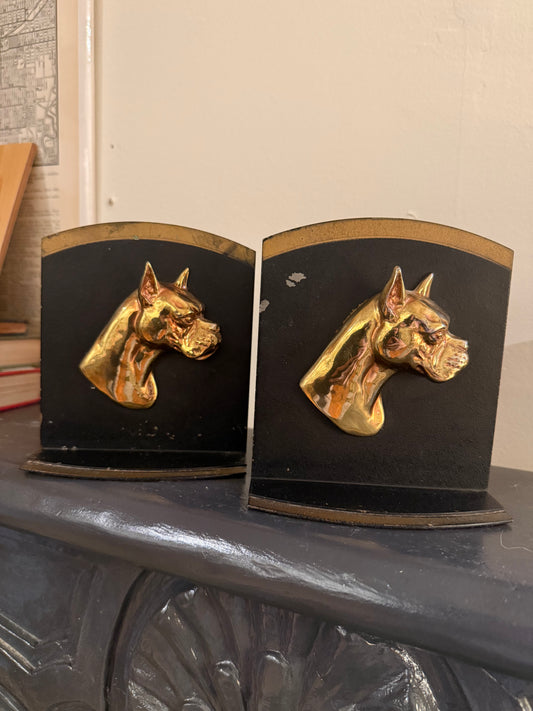 Pair of Boxer Bookends