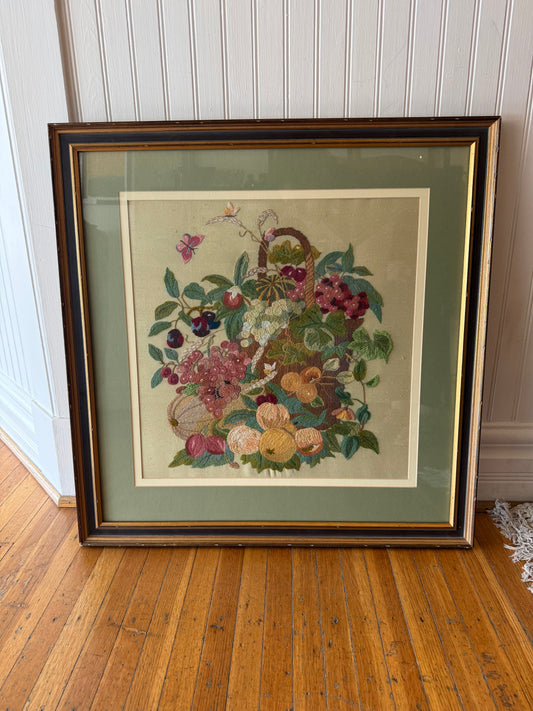 Fruit Basket Crewel