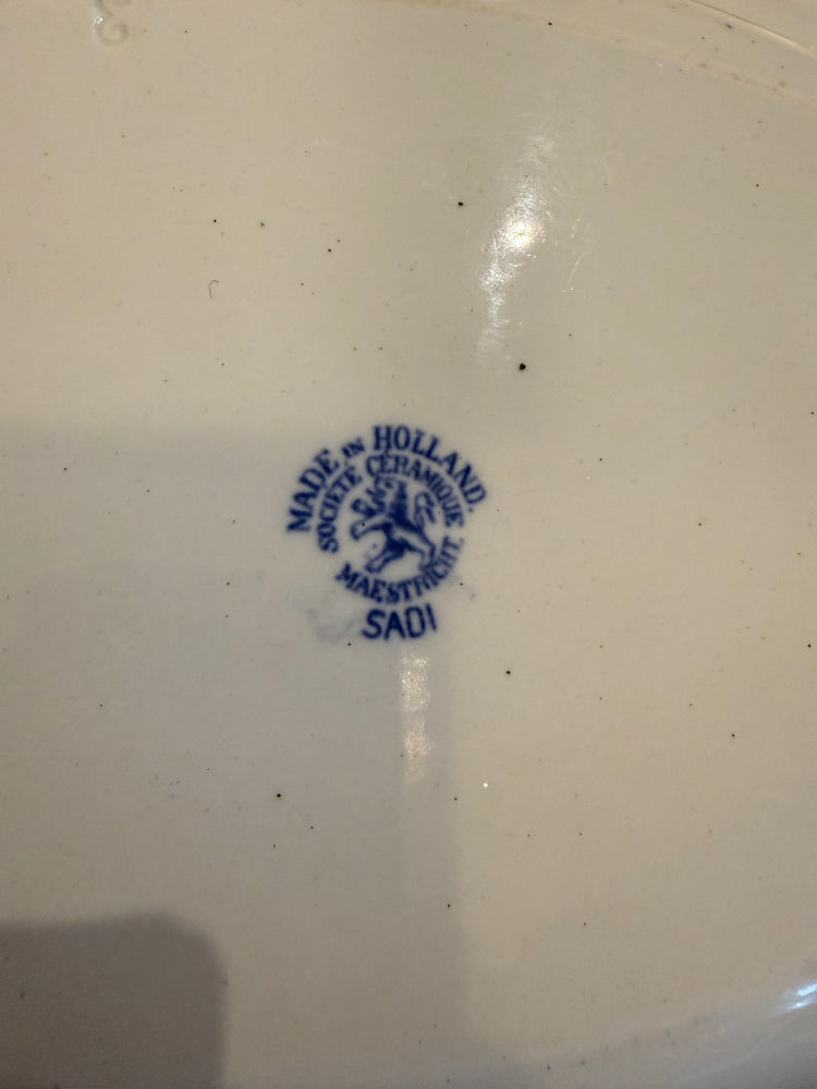 Antique Plate by Société Ceramique Maestricht in Holland