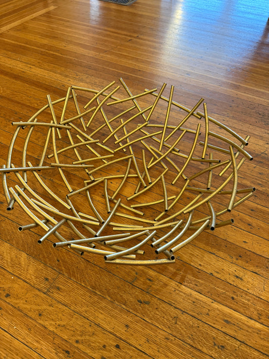 Large Decorative Stick-style Bowl